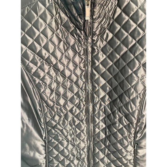 Jones of New York Signature Quilted Vest Womens Medium Gray - Picture 4 of 4